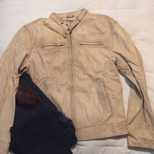 Guess leather biker jacket